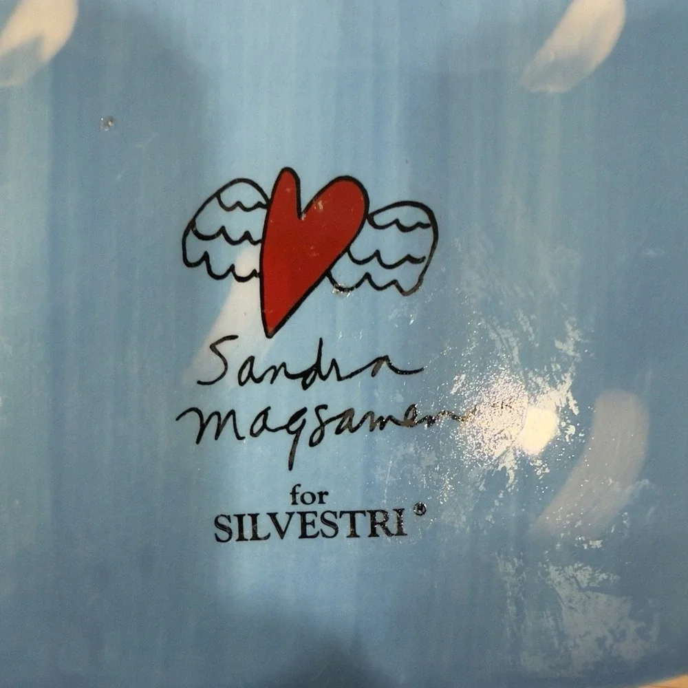 Sandra Magsamen Silvestri Wall Plaque Heart Flag God Bless‎ America Patriotic